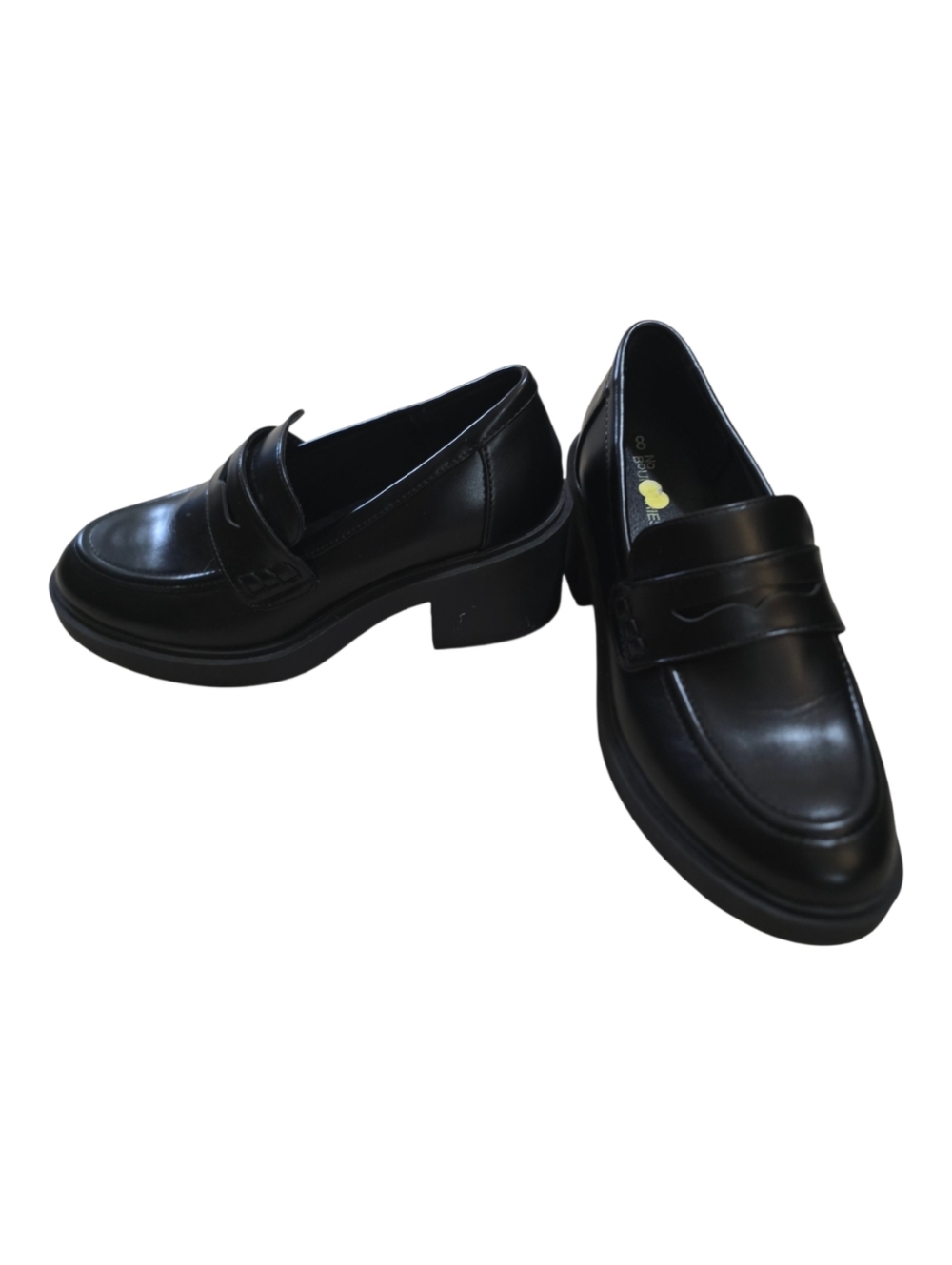No Boundaries Black Platform Penny Loafers - Picture 6 of 8
